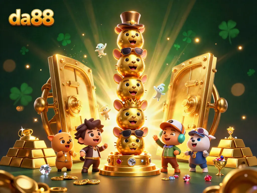 Win big at da88 with thrilling casino adventures featuring a golden totem and treasure elements.