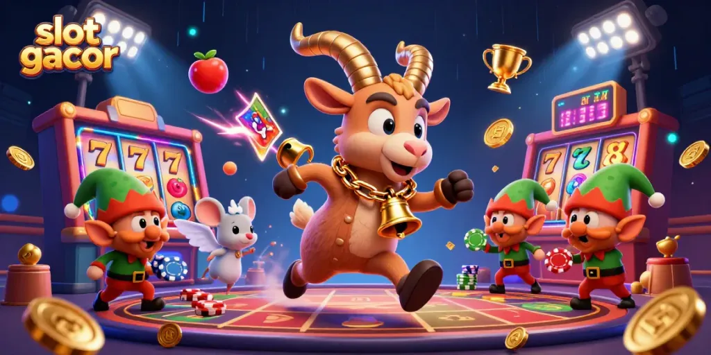 Experience thrills with slot gacor games featuring dynamic cartoon characters in a vibrant casino