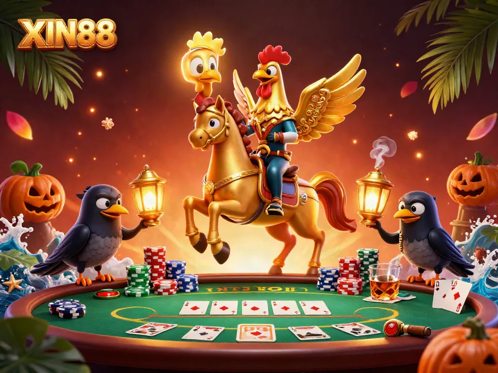 Experience thrilling gameplay at XIN88 with vibrant casino elements and captivating characters!