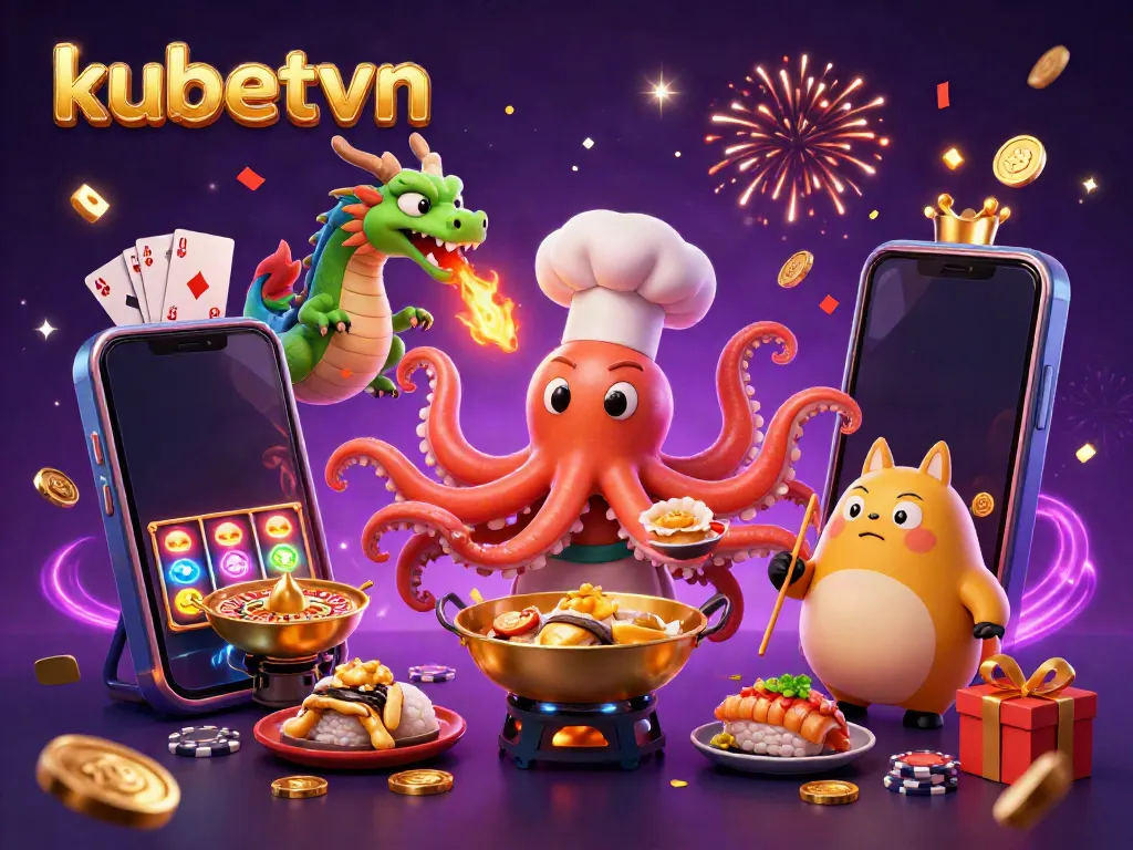 Win big with kubetvn's dazzling online casino experience featuring vibrant characters.