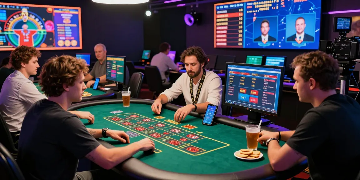 Players enjoying online gaming at GB444 casino, featuring live dealer games and engaging atmosphere.