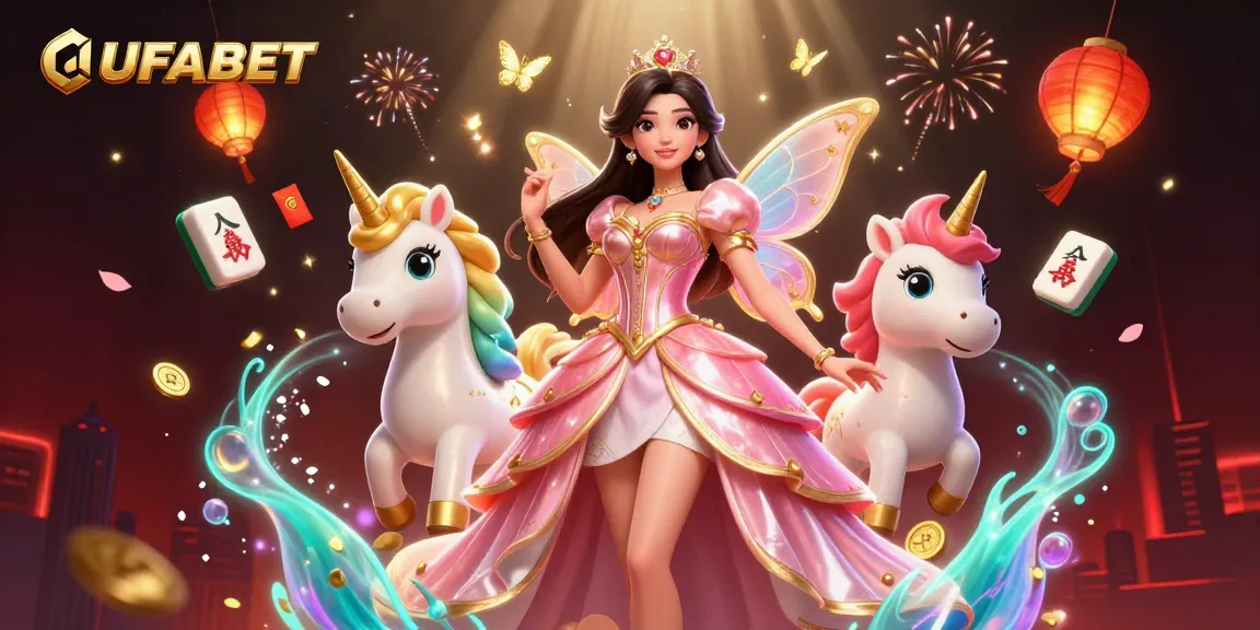 Win exciting rewards at UFABET with this captivating Asian-themed casino illustration.