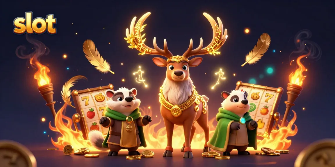 Engage with exciting slot reels and gold coins in this vibrant online casino scene.