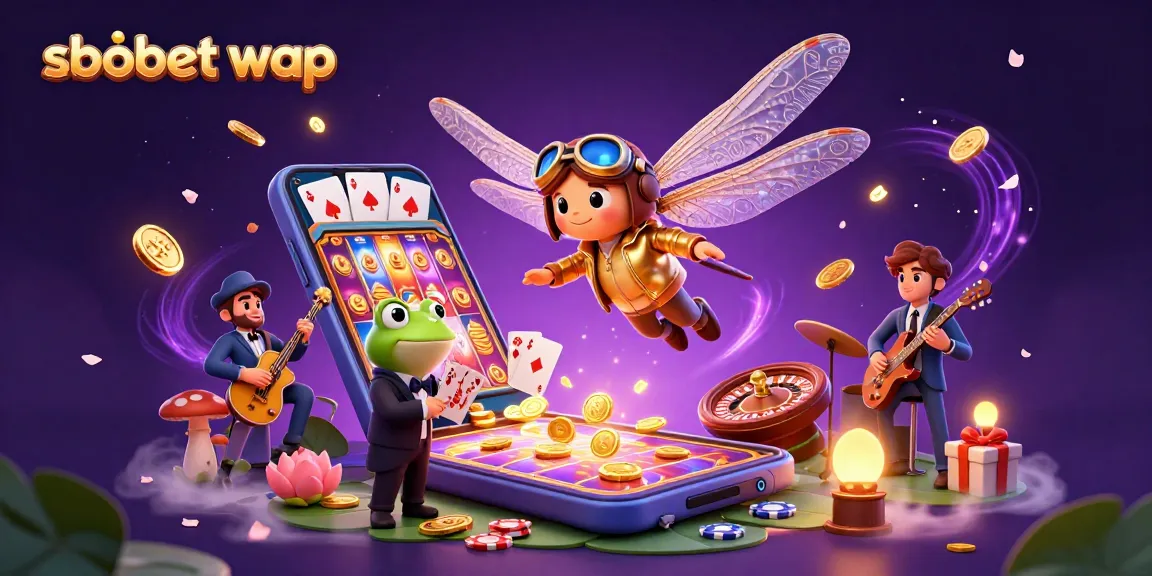 Engage in thrilling sports betting with sbobet wap through an enchanting 3D casino scene.