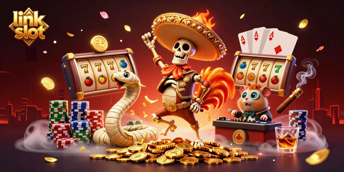Menyaksikan aksi slot gacor link slot dengan karakter unik dalam suasana kasino meriah.