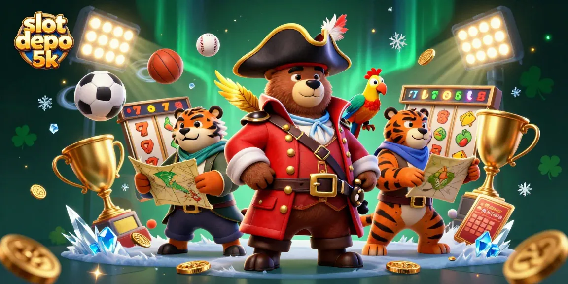 Experience thrilling gameplay at slot depo 5k with exciting 3D casino characters and action.
