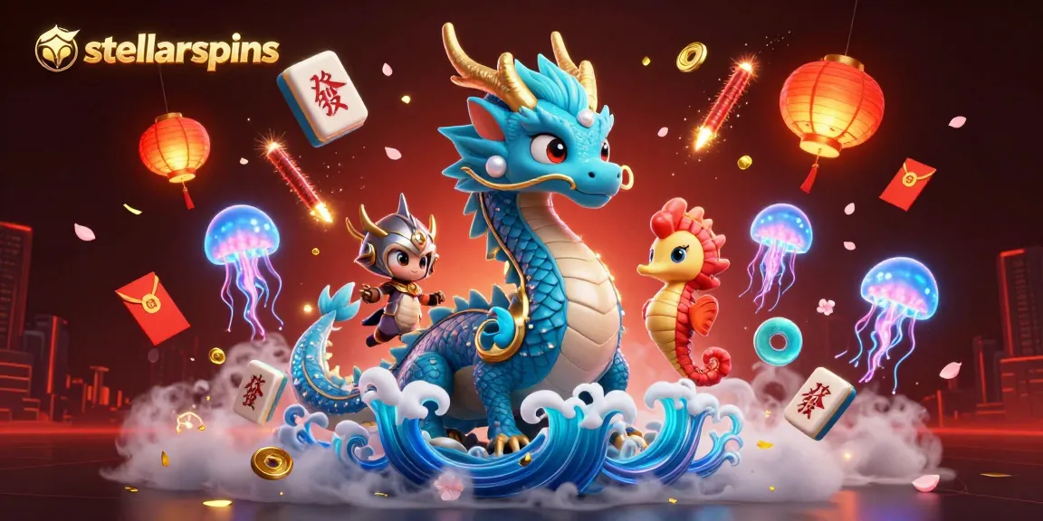 Engage in thrilling gameplay with stellarspins while surrounded by magical creatures and vibrant casino elements.