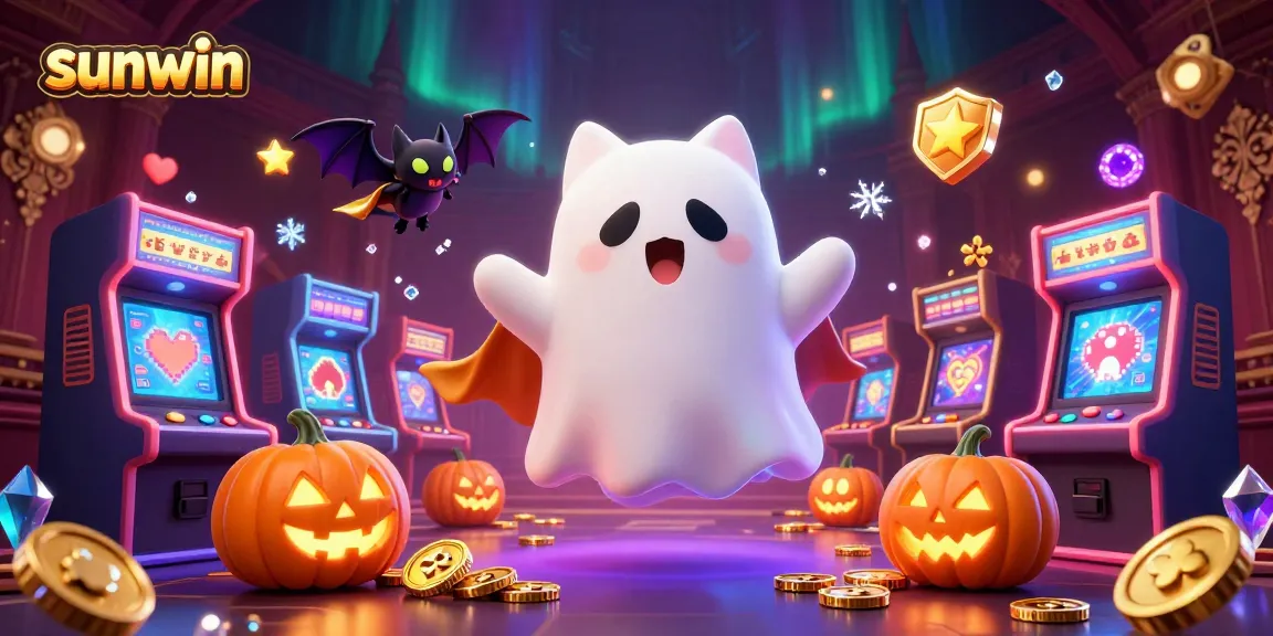 Engage with sunwin's thrilling animated ghost cat in a haunted casino adventure.